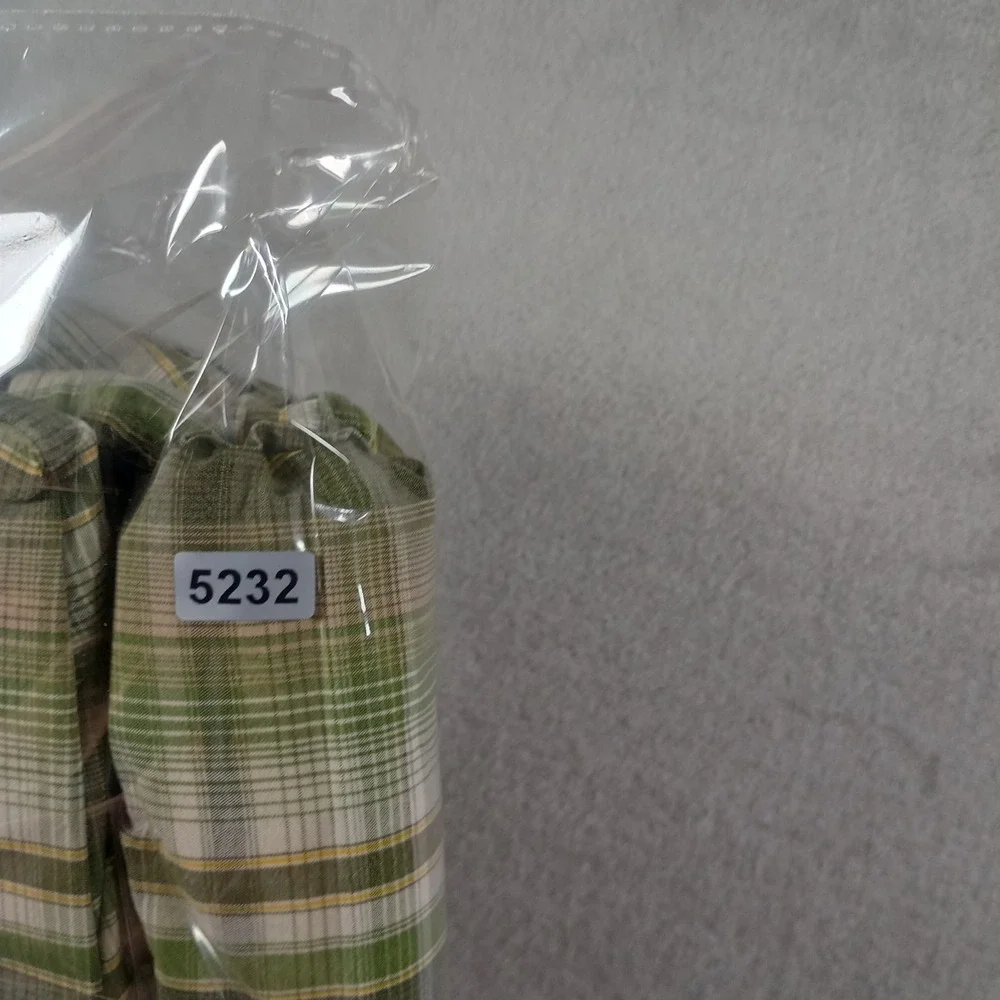 The North Face Plaid Snap Shirt Mens L Green Short Sleeve Cotton Hiking Gorpcore